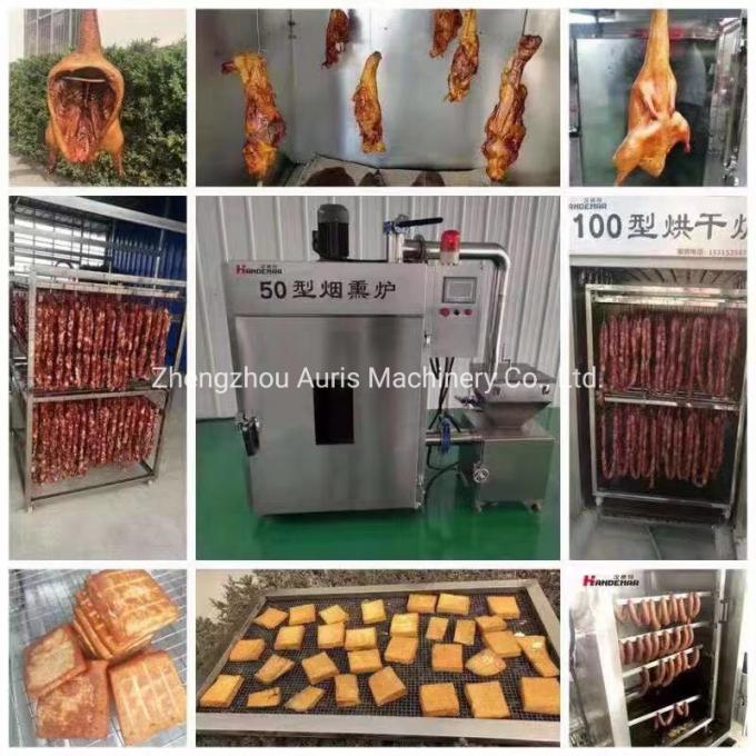 Fumeiro automático para a máquina de fumo do fumador das entrecostos de porco da costeleta de cordeiro da costeleta da galinha do bife da galinha da carne de carne de porco