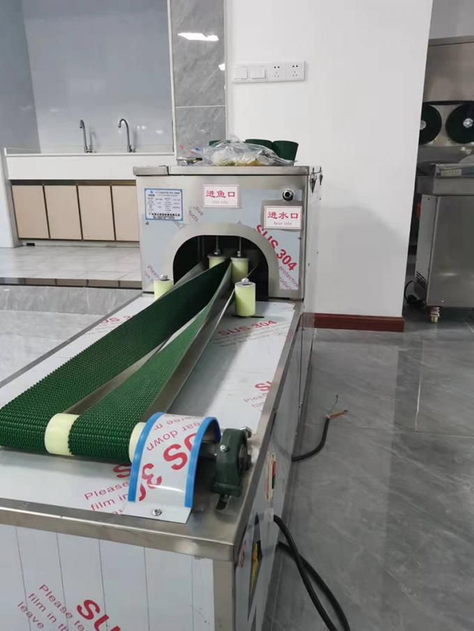 Peixes traseiros da máquina da barriga da abertura dos peixes da máquina da abertura dos peixes 1PCS/S automáticos eficientes altos que cortam a máquina de processamento do cortador