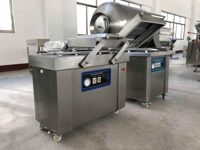 Máquina de empacotamento do vácuo da Dobro-câmara do tela plano