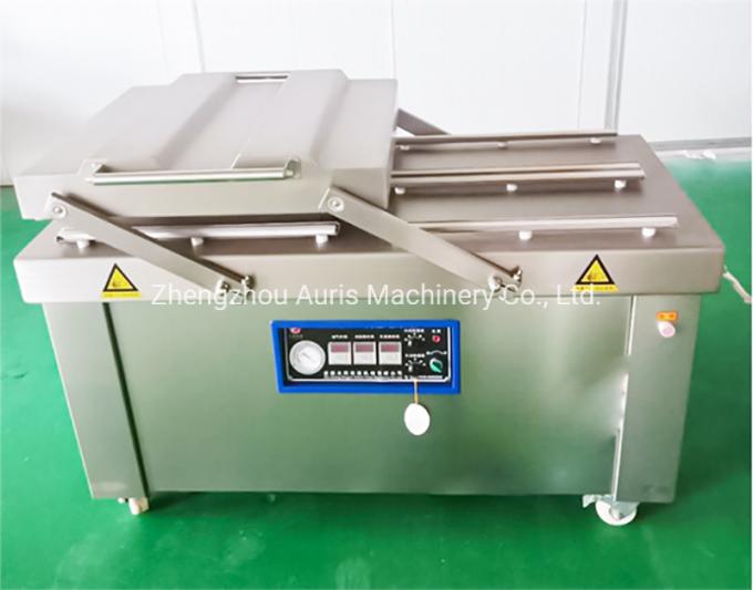 Máquina de embalagem dobro industrial do aferidor do vácuo do alimento da carne da câmara da máquina de embalagem do vácuo
