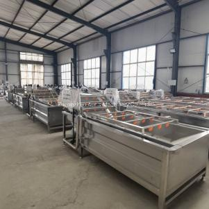 Linha industrial núcleos da máquina da frigideira do amendoim dos amendoins que fritam a linha