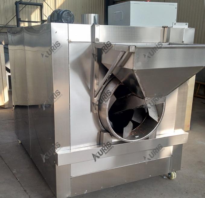 Máquina elétrica da repreensão do amendoim da máquina 200kg/H do torrificador de café do caju 0