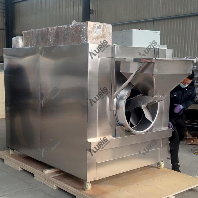 Máquina elétrica da repreensão do amendoim da máquina 200kg/H do torrificador de café do caju 6