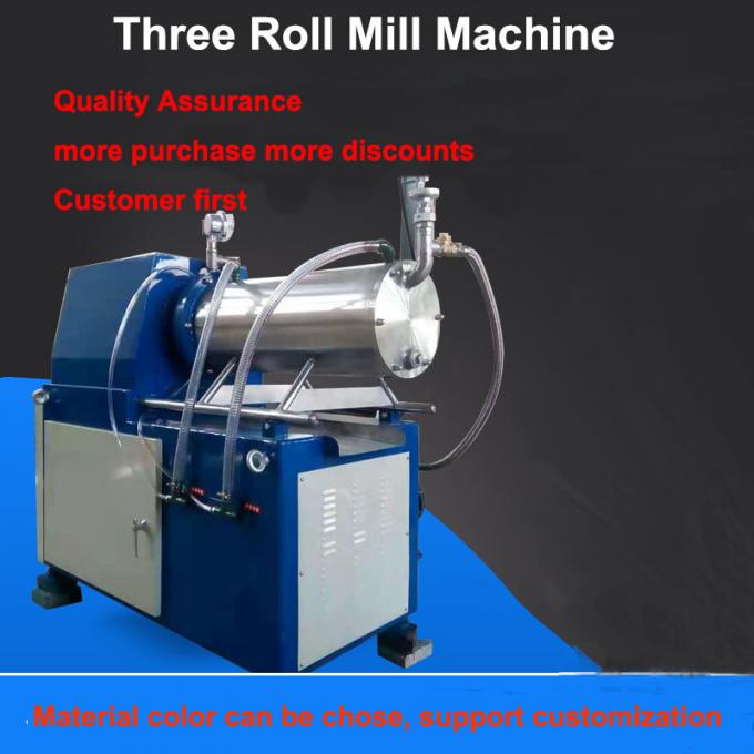 Revestimento da máquina de moedura do rolo de três rolos do laboratório ou máquina tripla cerâmica de Ink Roll Dyeing do moedor do chocolate