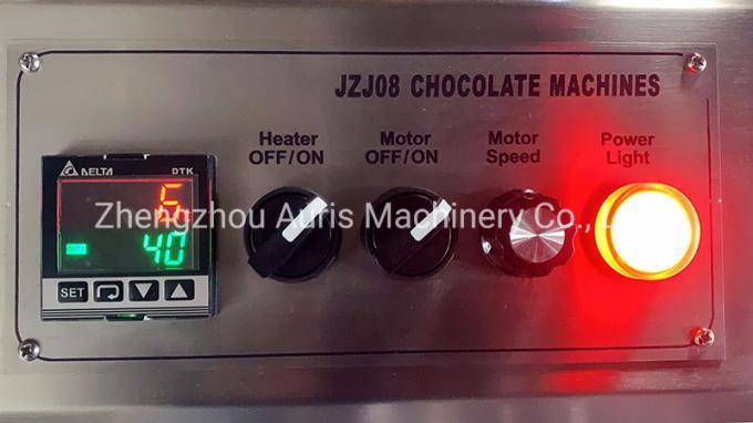 Chocolate de derretimento da máquina do chocolate comercial de Industial 15L 60L que modera o equipamento 8