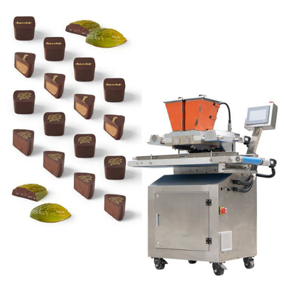 pedaços de chocolate dobro disparados das cores 2d/3d um que fazem o distribuidor de depósito do chocolate da máquina