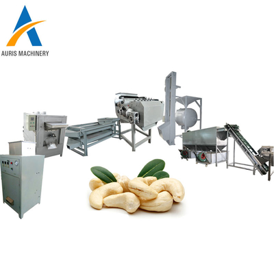 Linha de produção da porca de caju da hora da máquina de processamento 2000kg das porcas do cozimento do alimento 1000kg