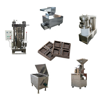 Linha de produção totalmente automático da barra de chocolate de 200kg H que mói o petisco de Peeler