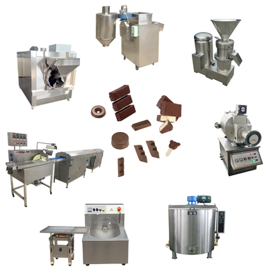 chocolate de moedura do cacau de 500kg/H Bean To Bar Chocolate Machine que processa a maquinaria
