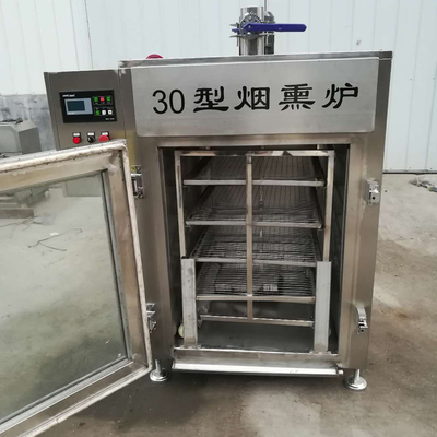 O bacon de fumo do grupo do forno 30kg 304 da carne de aço inoxidável secou a casa do fumo da salsicha