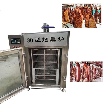 O bacon de fumo do grupo do forno 30kg 304 da carne de aço inoxidável secou a casa do fumo da salsicha