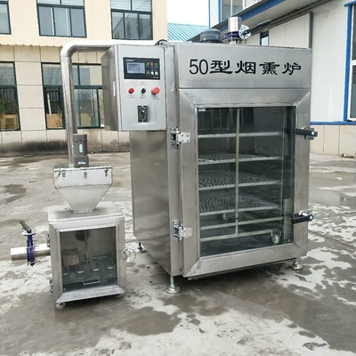 a salsicha de fumo do vapor do grupo da máquina 50kg da carne 304ss fumou o equipamento de processamento dos peixes