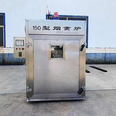 Forno de secagem de fumo dos peixes do grupo da máquina 304ss 150kg dos peixes comerciais do PLC