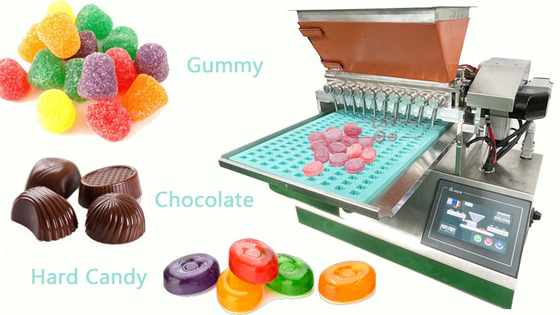 Doces do PLC que fazem a chocolate da máquina SSS304 a máquina gomosa do depositante