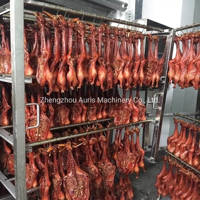 O cordeiro de fumo da costeleta da máquina da carne do bife marca a máquina de fumo dos peixes elétricos
