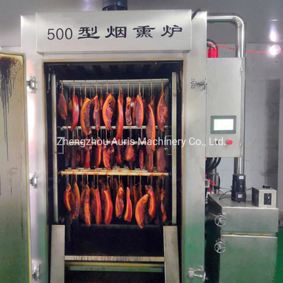 O cordeiro de fumo da costeleta da máquina da carne do bife marca a máquina de fumo dos peixes elétricos