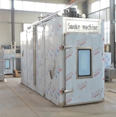 forno industrial de fumo da casa do fumo do grupo do PLC 100kg da máquina da carne 380v