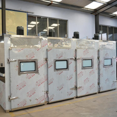 forno industrial de fumo da casa do fumo do grupo do PLC 100kg da máquina da carne 380v