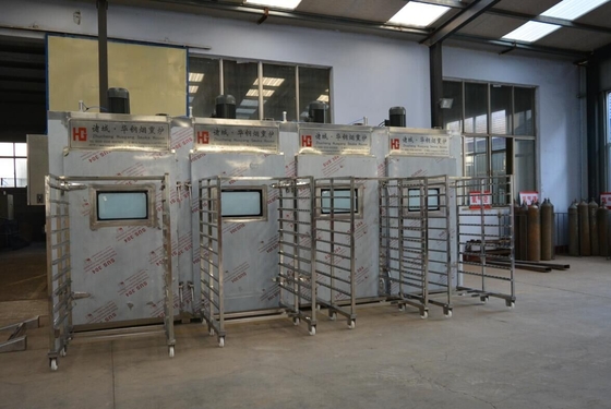forno industrial de fumo da casa do fumo do grupo do PLC 100kg da máquina da carne 380v