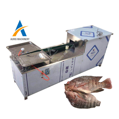 Peixes comerciais automáticos que limpam e escala da máquina de corte que remove a máquina