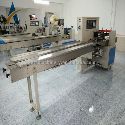 Do Mooncake automático da máquina do acondicionamento de alimentos dos pirulitos máquina de embalagem horizontal do descanso