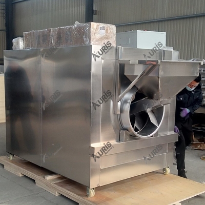 Café Bean Baking Machine de Bean Roaster 200kg/H 24kw do café do gás