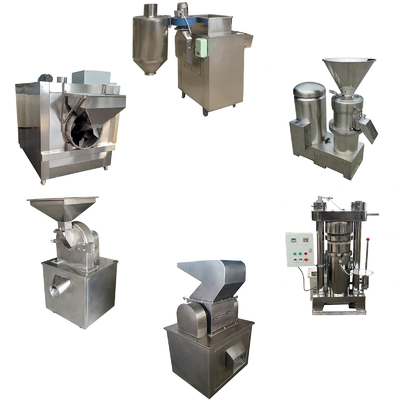 linha de produção do pó de cacau de 24kw Bean To Bar Chocolate Machine 200kg