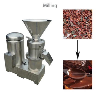 linha de produção do pó de cacau de 24kw Bean To Bar Chocolate Machine 200kg