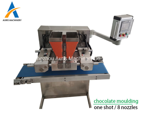 Linha de depósito de revestimento do chocolate de 6PCS Min Chocolate Pouring Machine 304ss