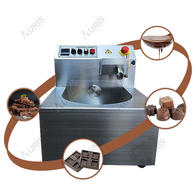 304 máquina de aço inoxidável do chocolate da têmpera da máquina 8L 30L da fatura de chocolate