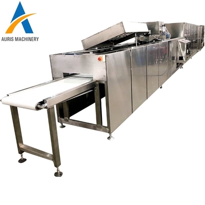 Sss304 Máquina automática de revestimento de chocolate Túnel de resfriamento de doces Enrober