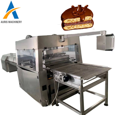 Máquina com cobertura em chocolate da máquina de aço inoxidável do Enrober do chocolate