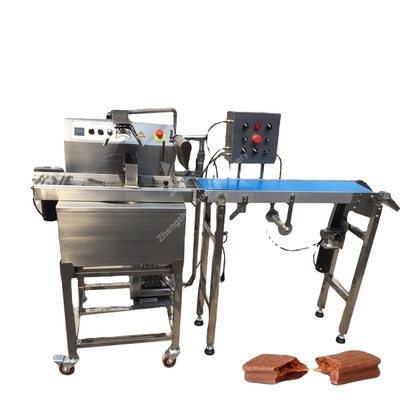 revestimento da máquina da fatura de chocolate de 15kg 30kg 60kg que cobre a máquina para cookies de Waffer