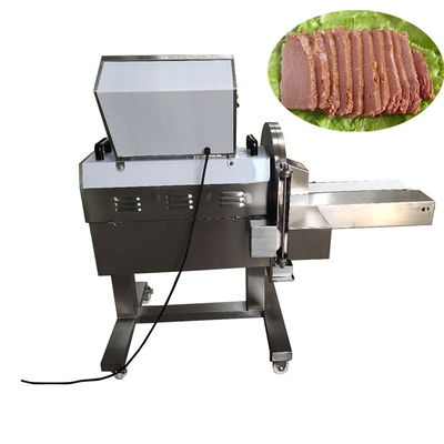 Cortador espasmódico de corte em cubos cozinhado do peito de frango da máquina de corte da carne 0,77 quilowatts