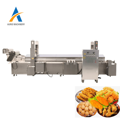 Máquina da frigideira SUS304 para a batata friável pequena Chips Meat Continuous Frying Line