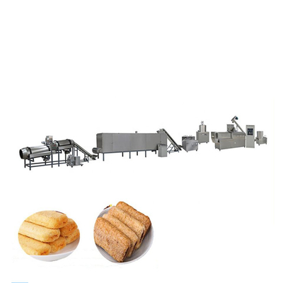 O núcleo do sanduíche da manteiga de amendoim do doce do chocolate encheu a linha de produção alimentar soprada biscoito equipamento do petisco do arroz de processamento